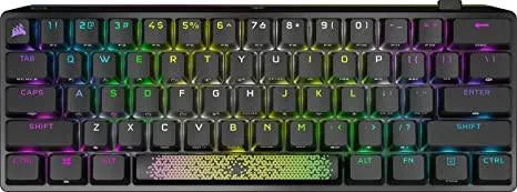 Corsair K70 RGB PRO MINI 60% WIRELESS MX Red Mechanical Gaming Keyboard Black - Anigma